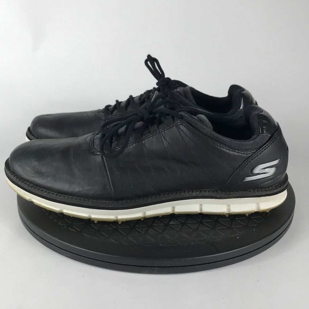 Skechers Go Golf Elite Black Leather Spikeless Golf Shoes 53530 Men’s Size 8 - Picture 8 of 12